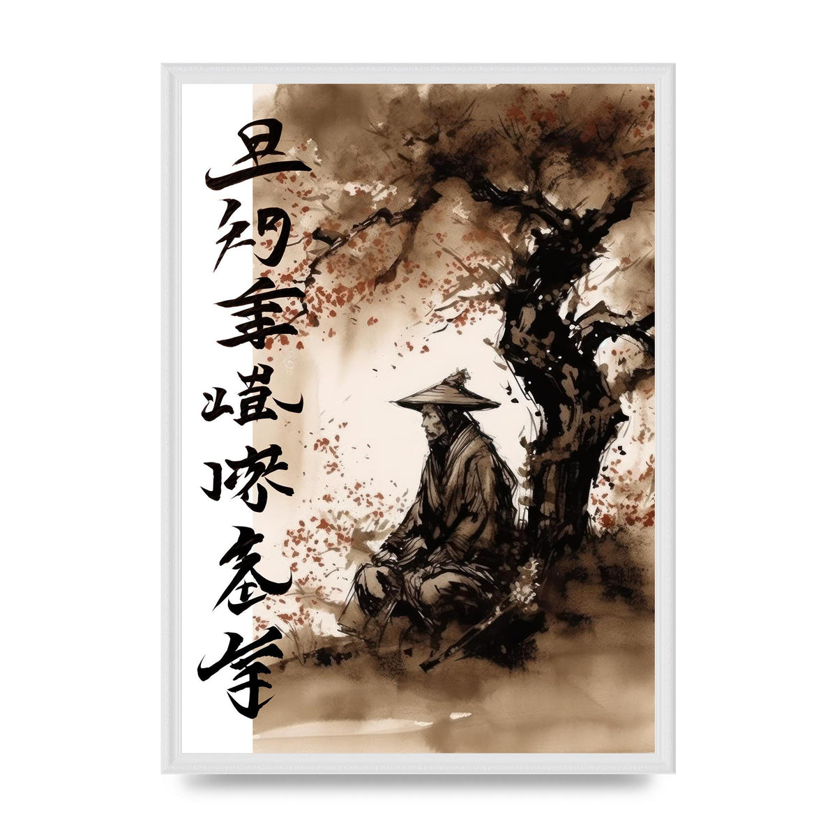 Ronin Samurai Under Cherry Blossom