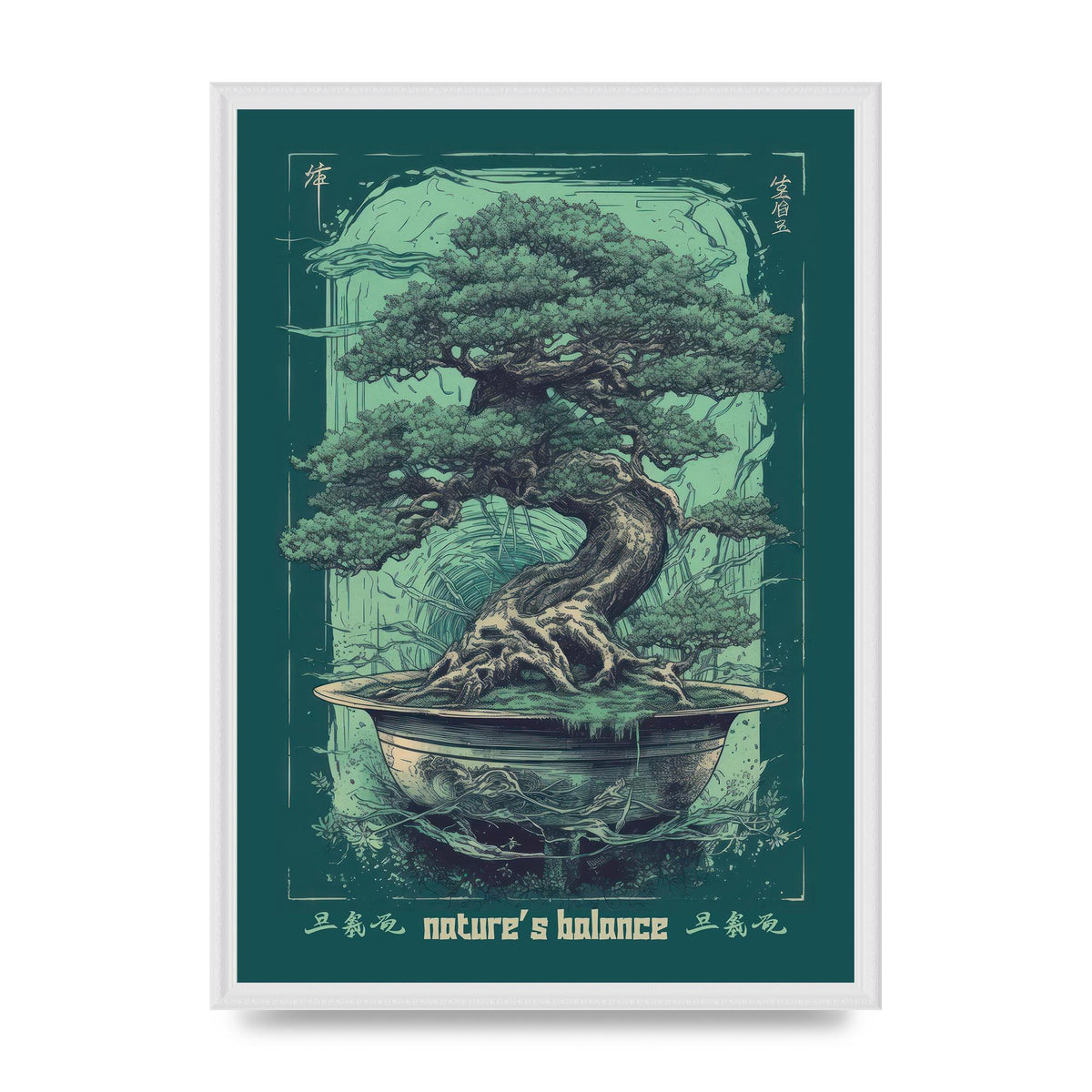 Bonsai Tree Essence Risograph