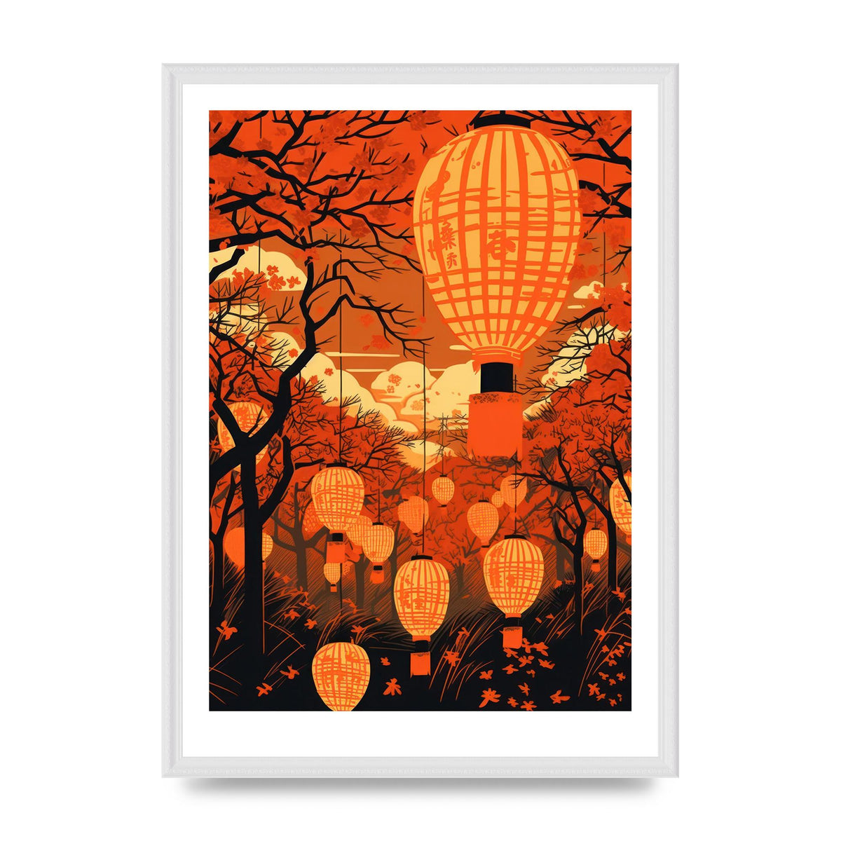 Breathtaking Lantern Festival Risograph