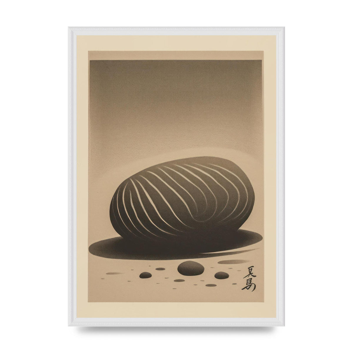 Zen Stone in Serene Backdrop
