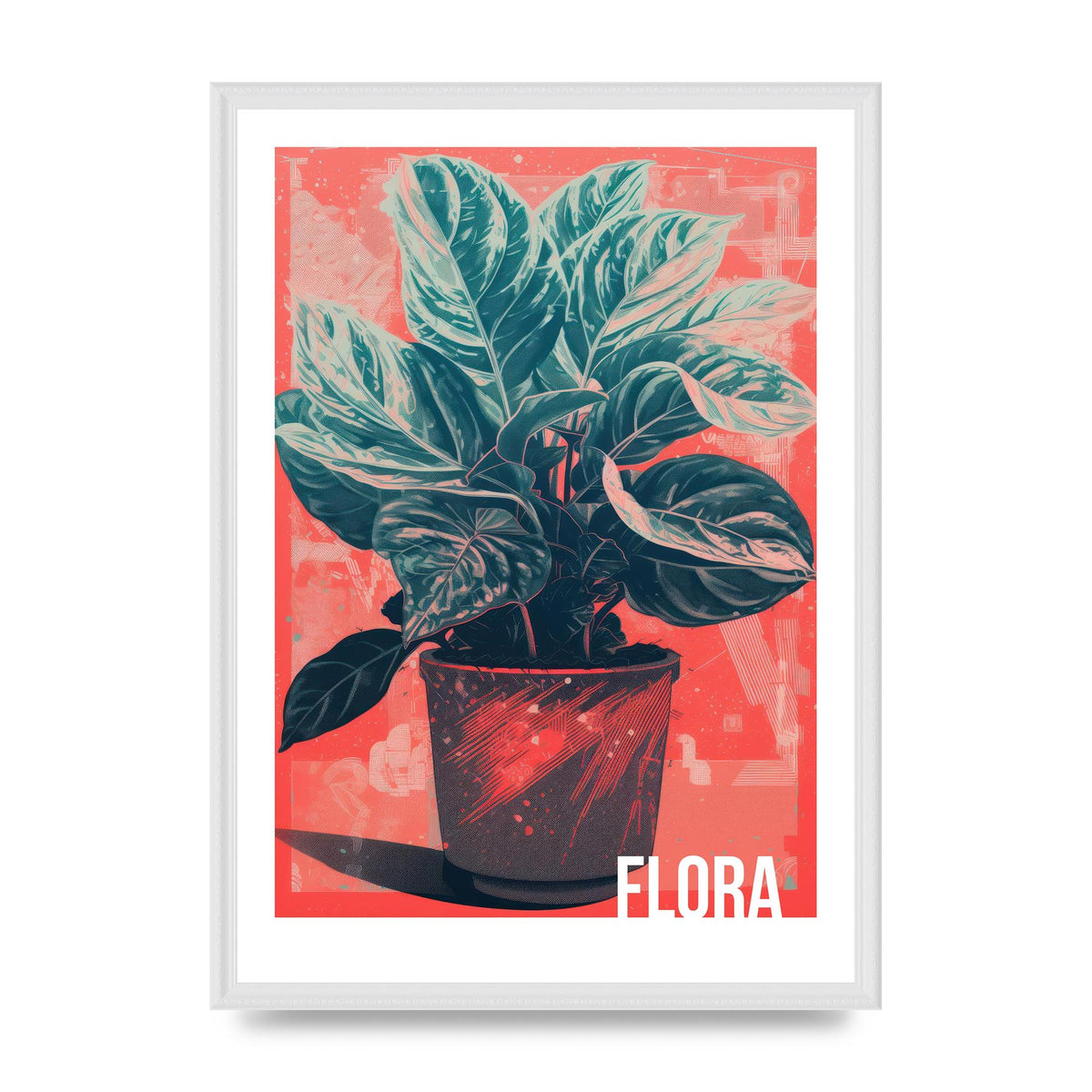 Rosenquist-Style Fragmented Houseplant