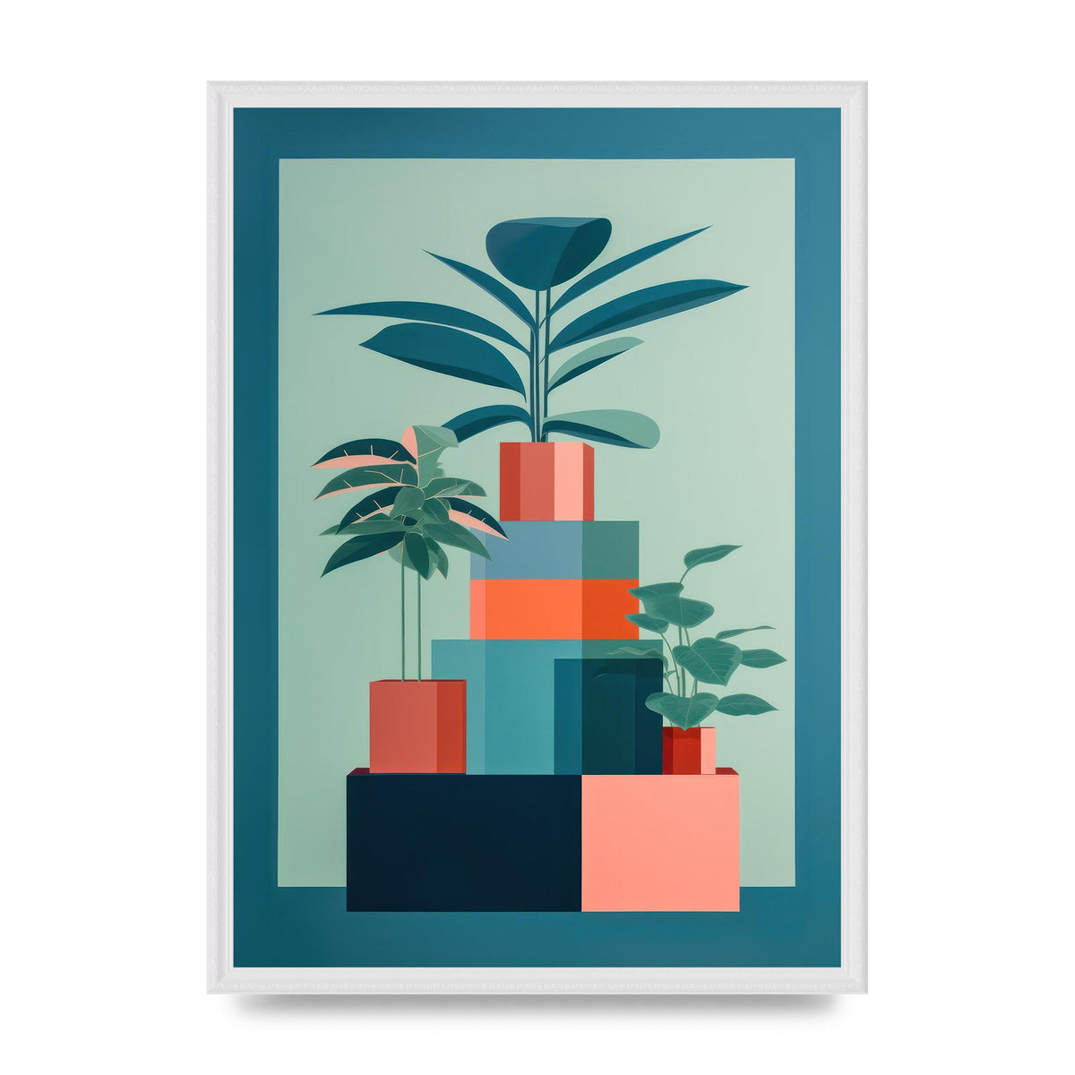 Anne Truitts Geometric Risograph Print
