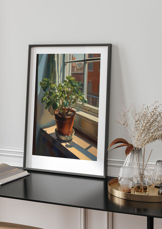 Sun-Kissed Flowering Plant Shadows