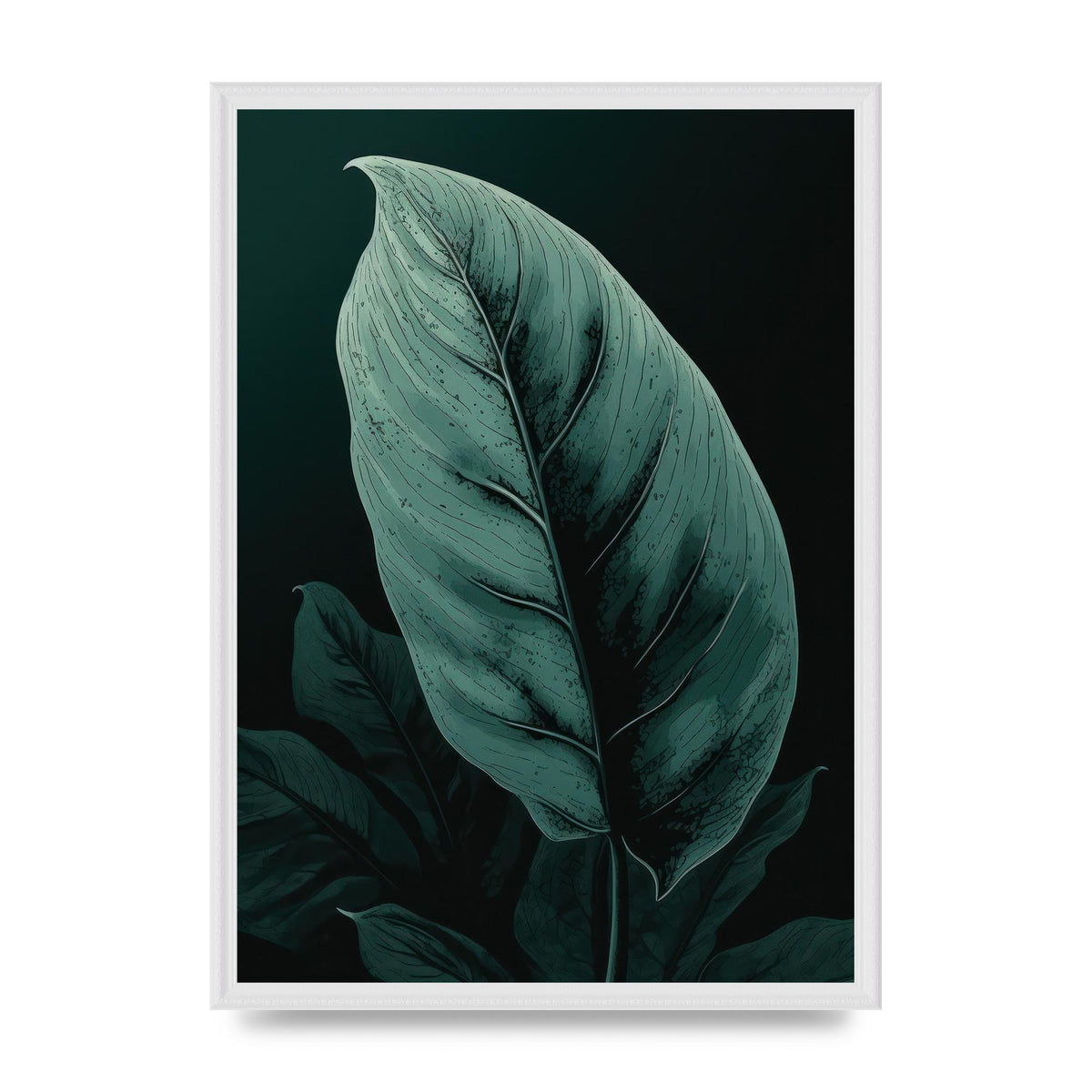 Peace Lily Leaf in Minimalist Style