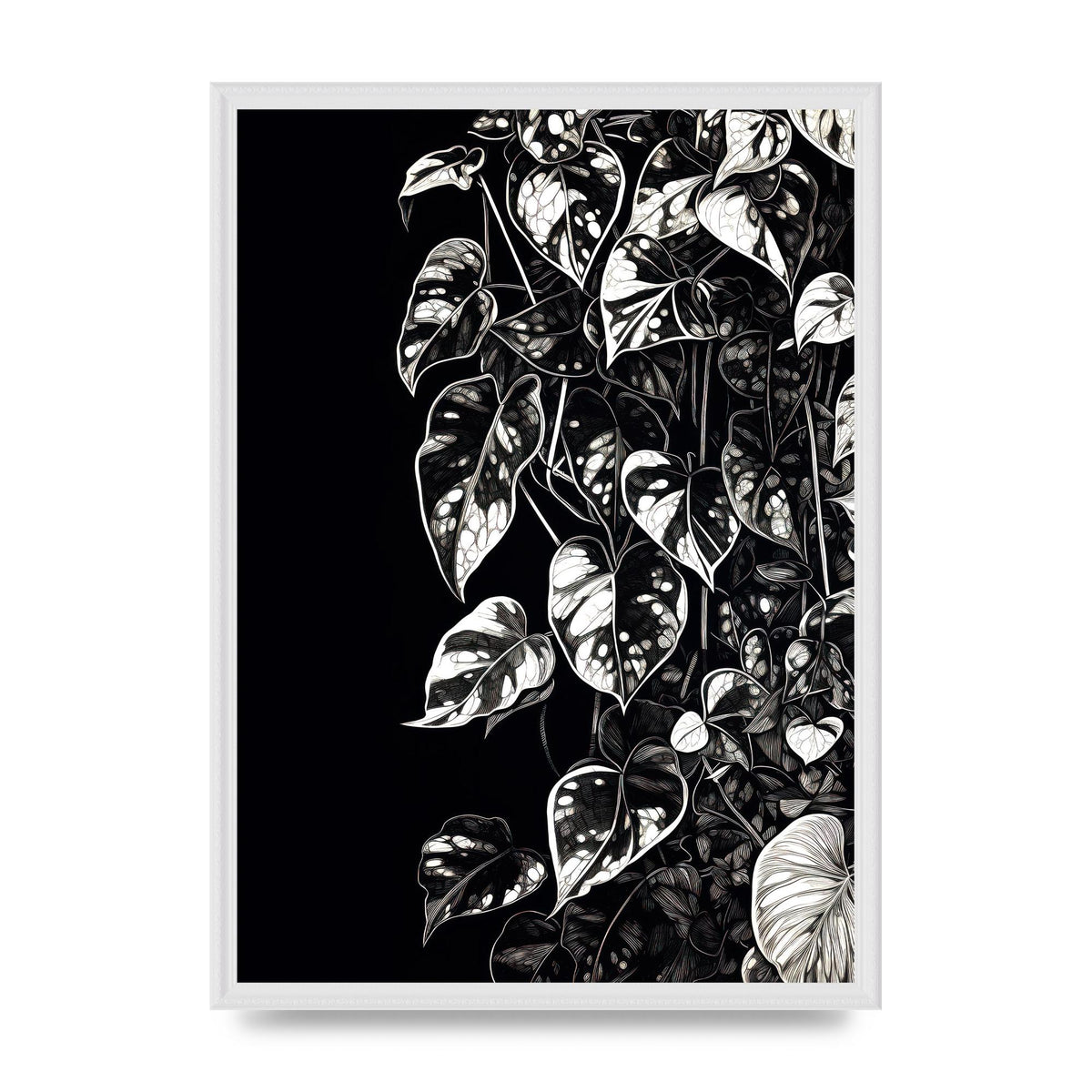 Pothos Vine Abstract Risograph