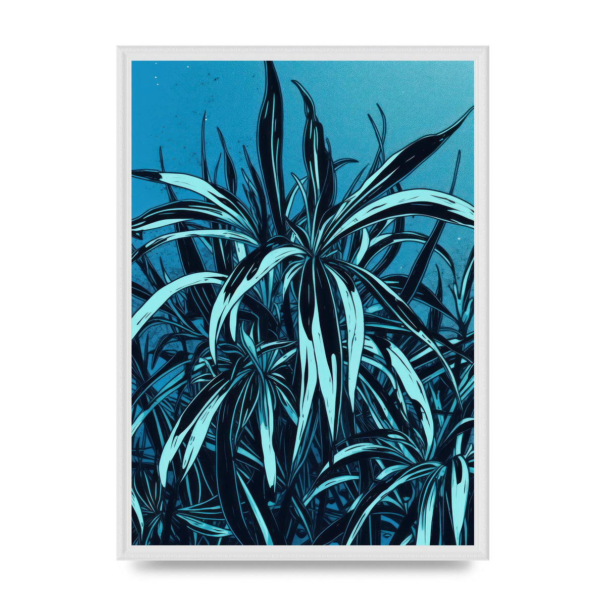 Spider Plant Leaf in Royal Blue