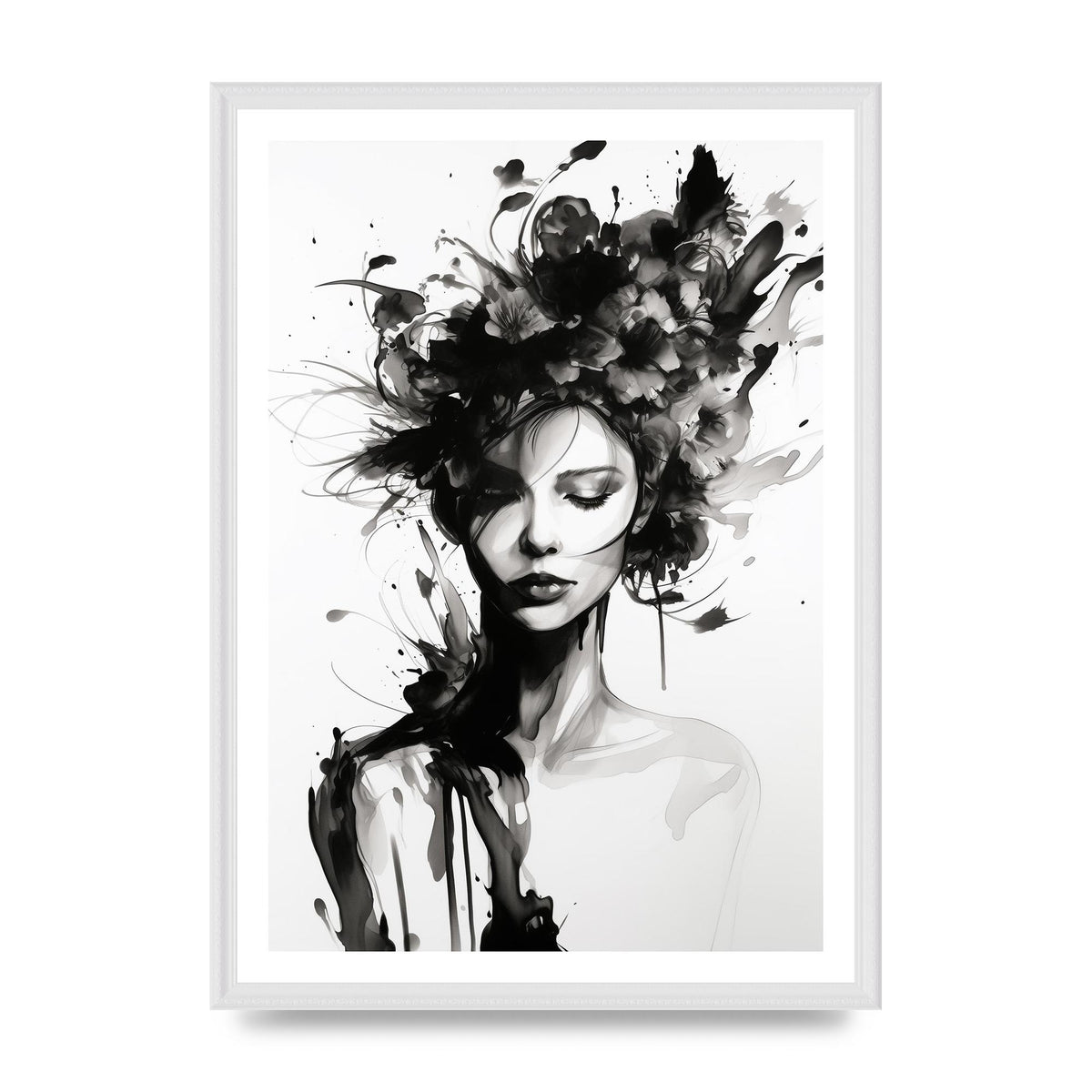 Bold Black Contours of Feminine Allure