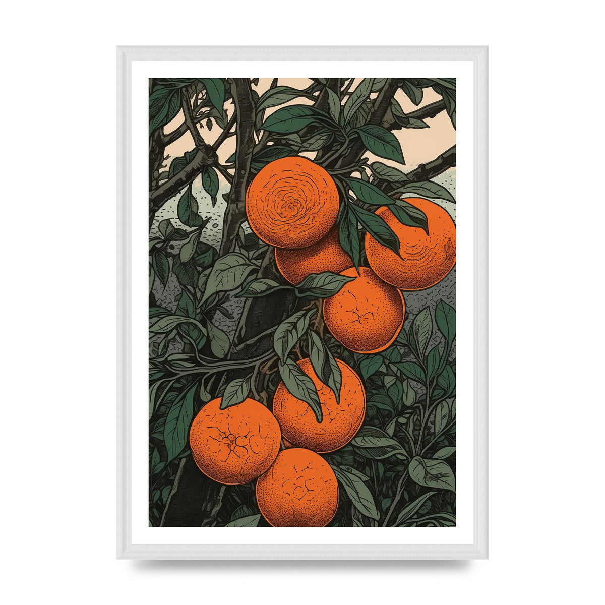 Orange Essence Revealed in Woodblock