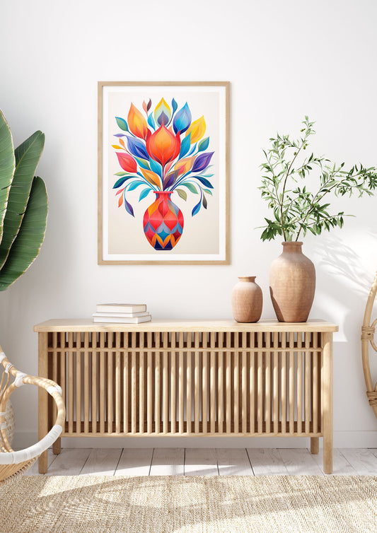 18" Vase with Captivating Shapes