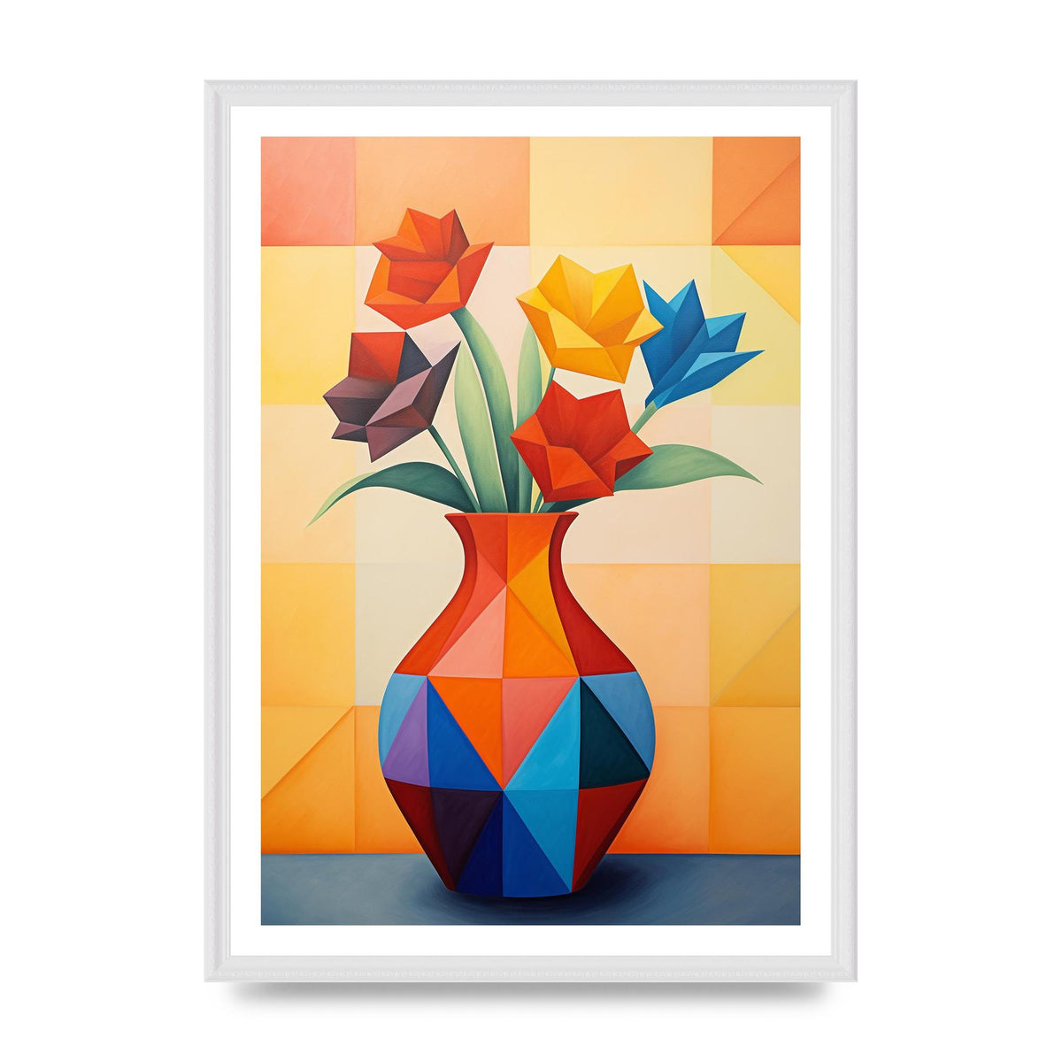 Bold Vase with Striking Flower Shapes