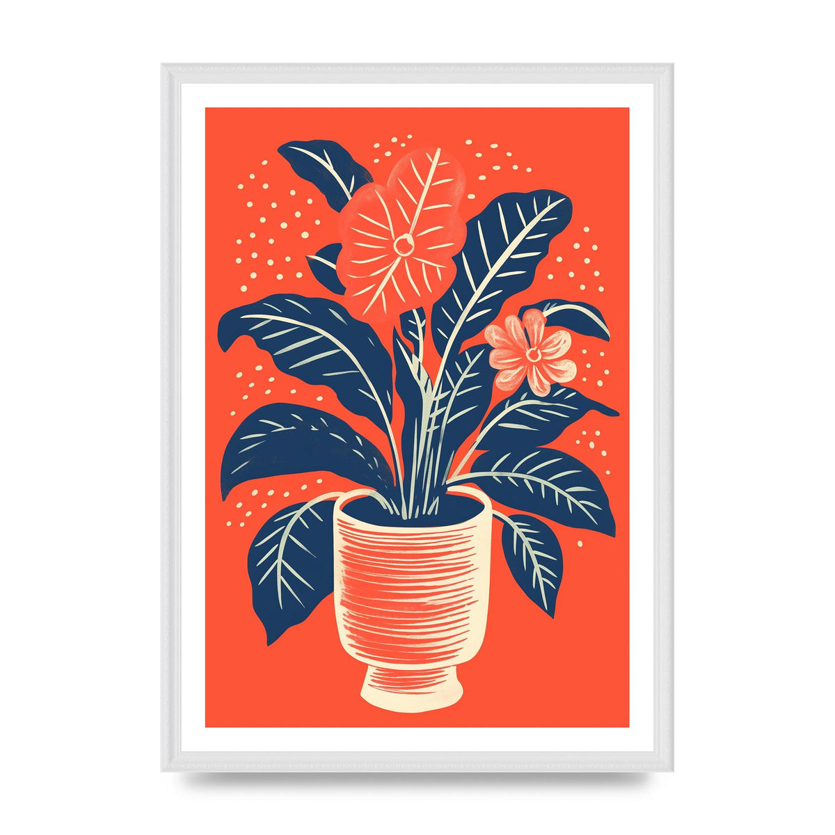 Vase with Rich Hues and Vibrant Blooms