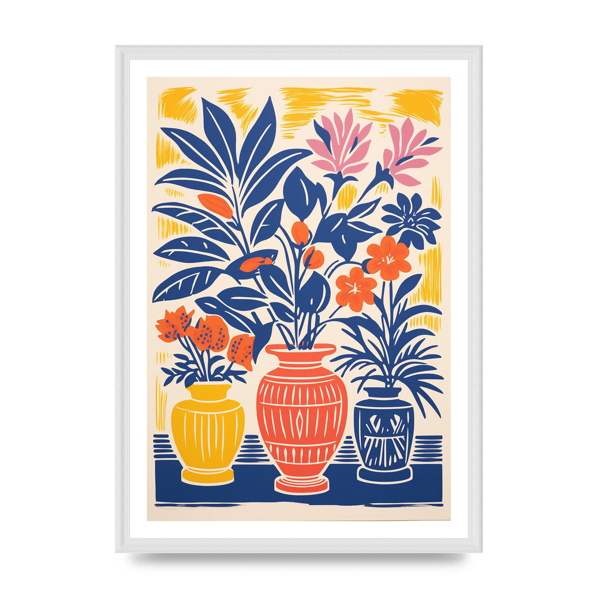 Vibrant Flower Vase In Rich Hues