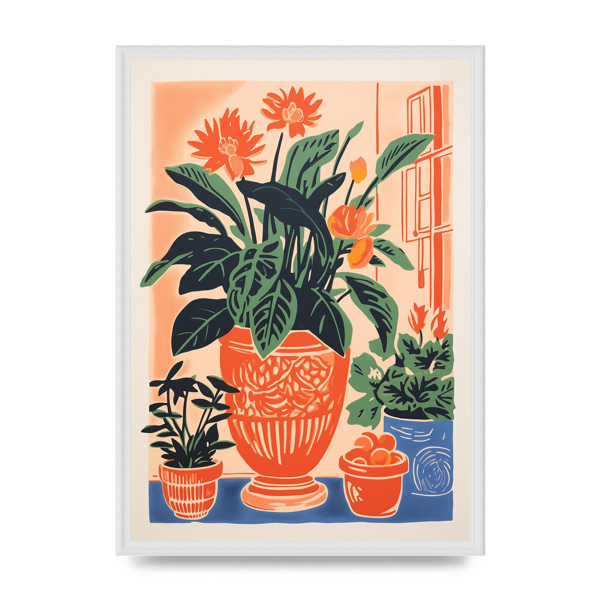 Vase with 38 Brilliant Flowers