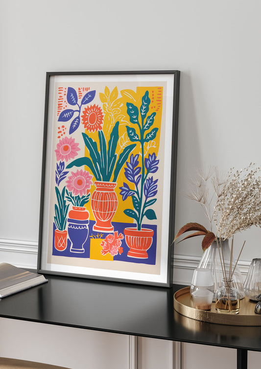 35 Flowers in Colorful Bold Vase