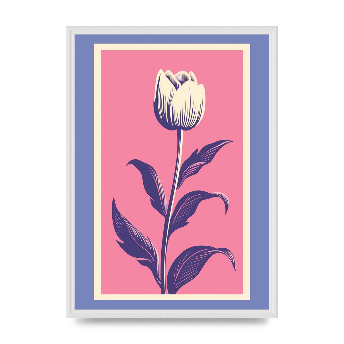 Vase Flaunting Colorful Flowers in Bold Shapes