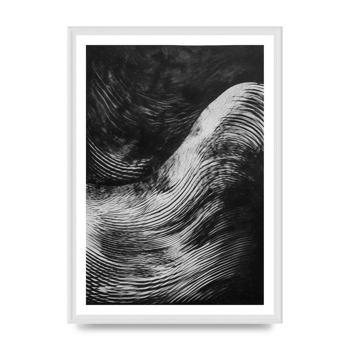Monochrome Risograph with Textured Allure