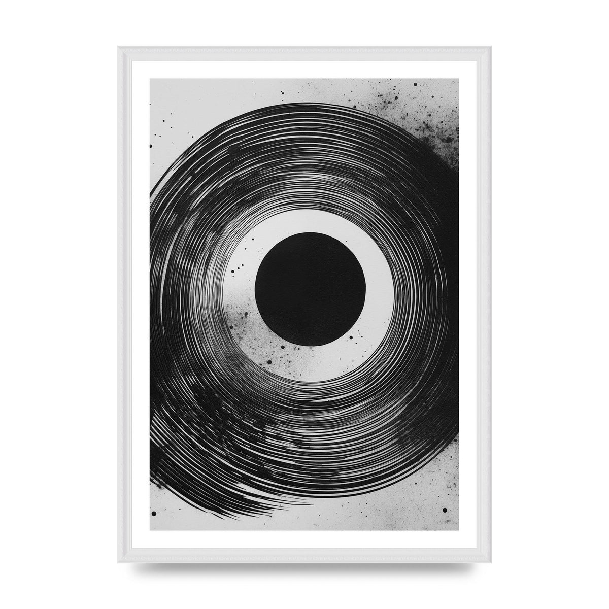Mesmerizing Black and White Textured Risograph