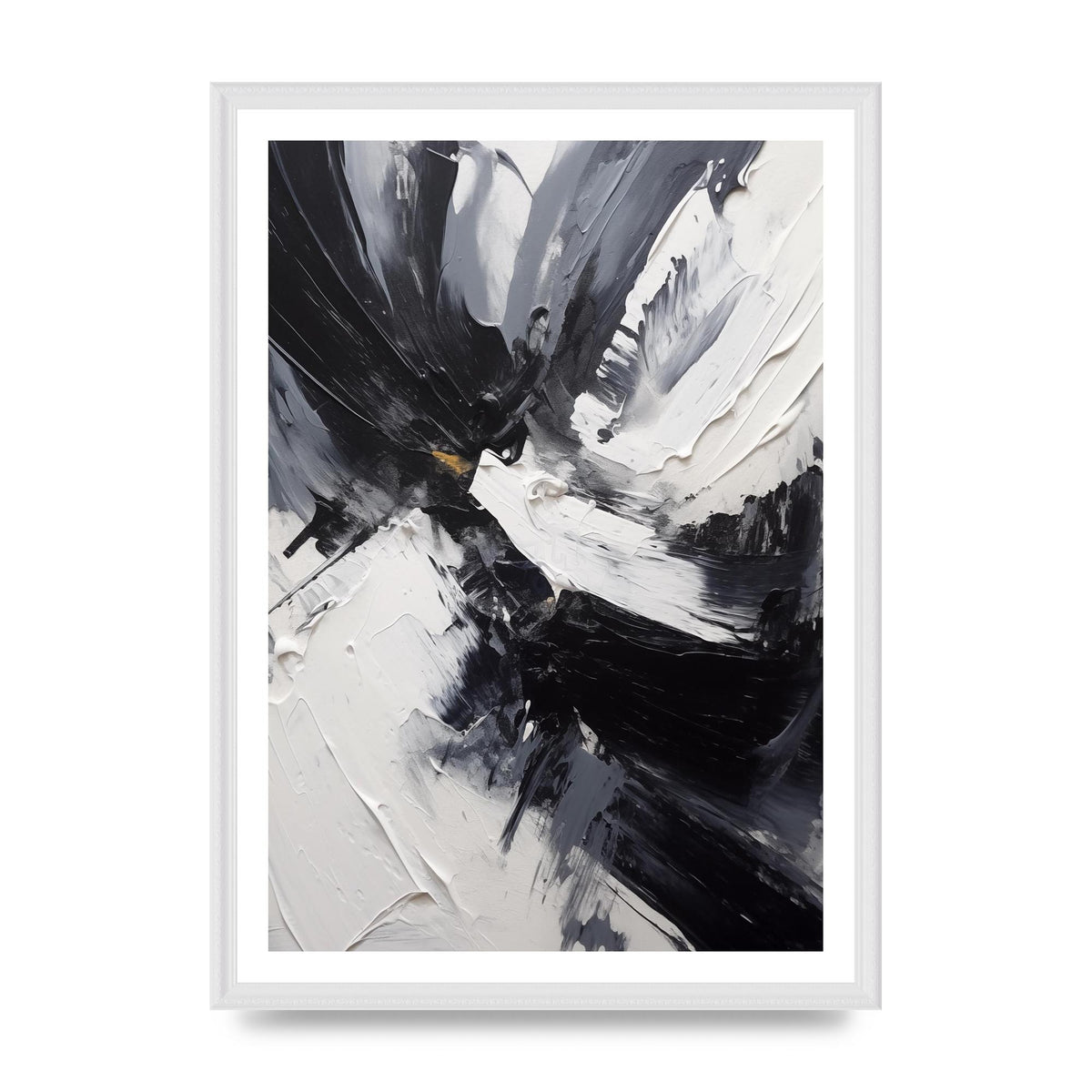 Dynamic Abstract in Bold Monochrome