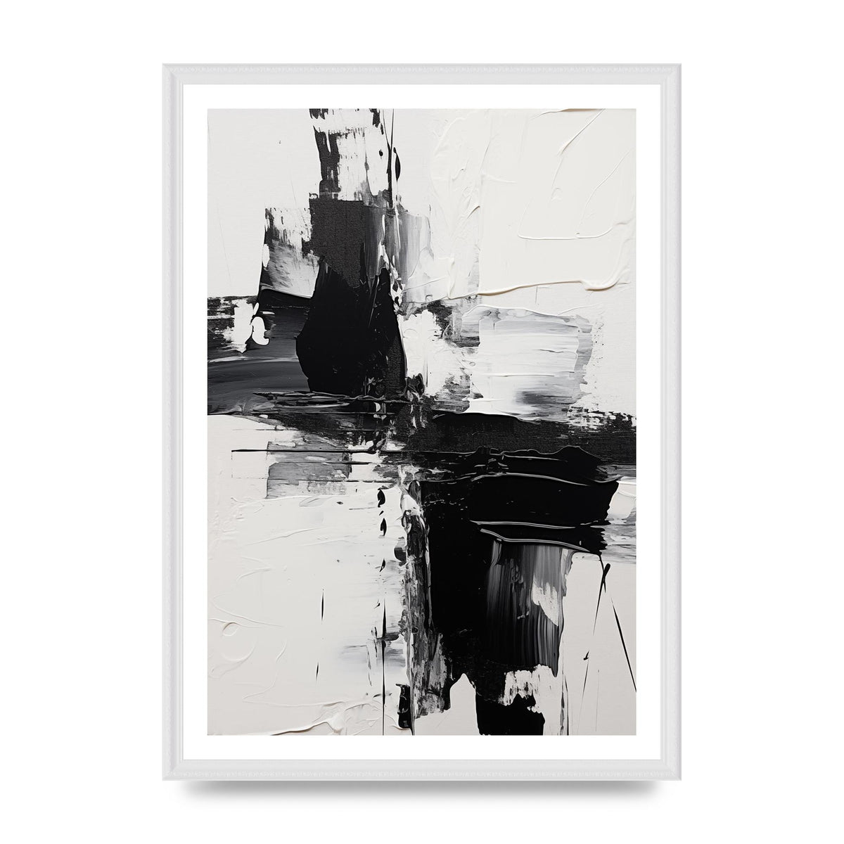 Abstract Painting with Intense Emotional Layers