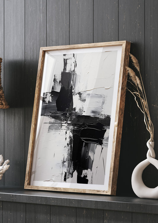 Abstract Painting with Intense Emotional Layers