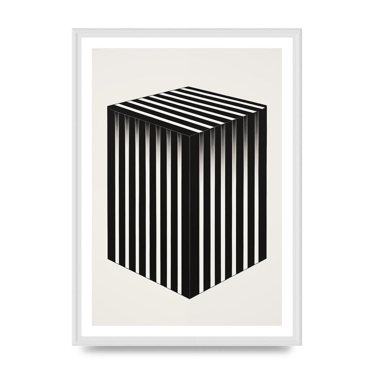Mesmerizing Geometric Black and White Print
