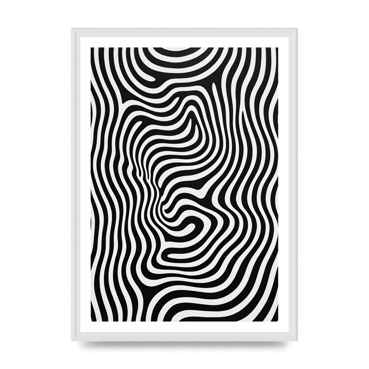 Geometric Form Defying Perception in Black and White