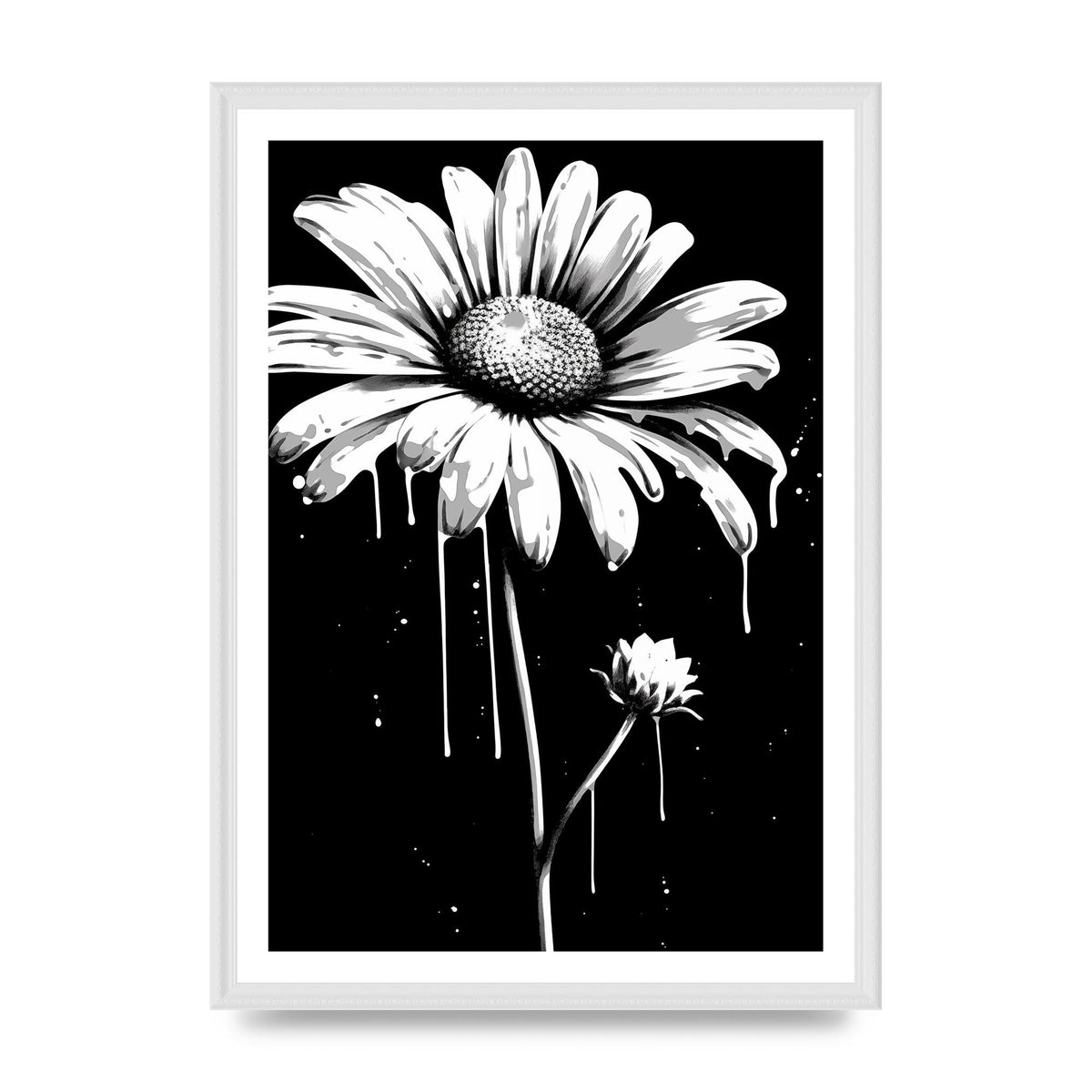 Vivid Daisy in Artistic Strokes