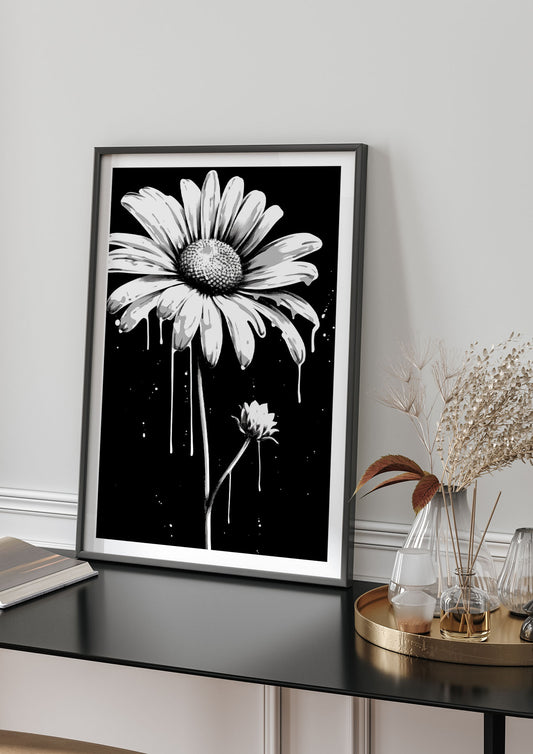 Vivid Daisy in Artistic Strokes