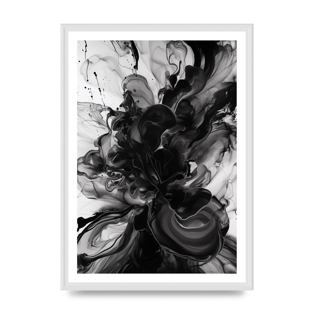 Organic Shapes in Black and White Art