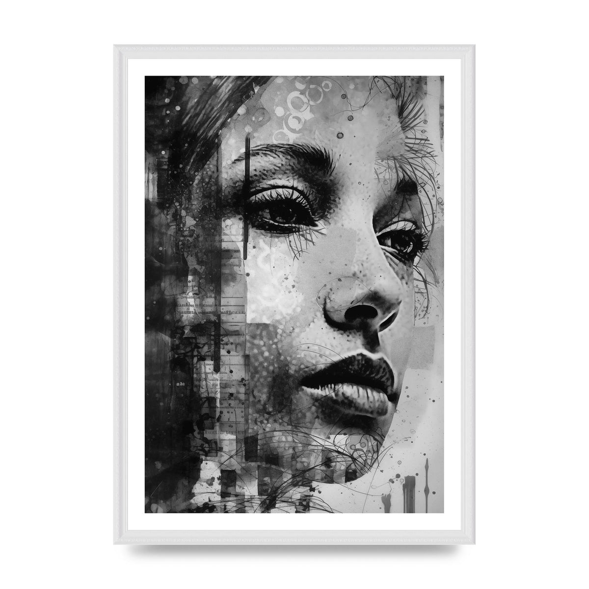 Monochrome Photo Fusion Emotive Montage