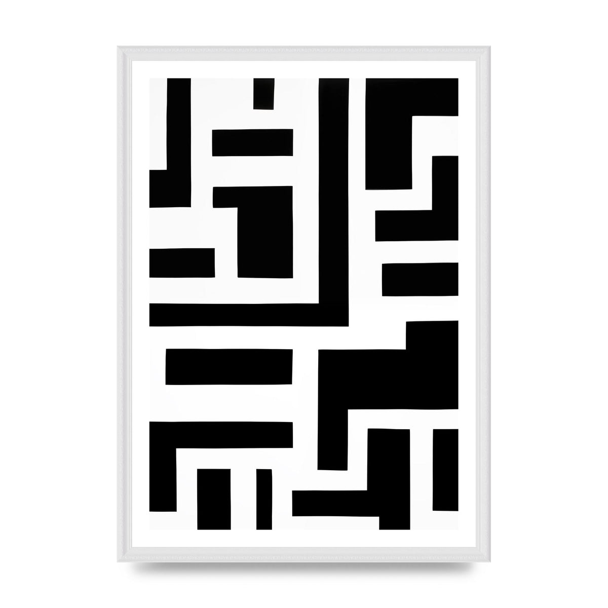 Mesmerizing Geometric Pattern in Black and White