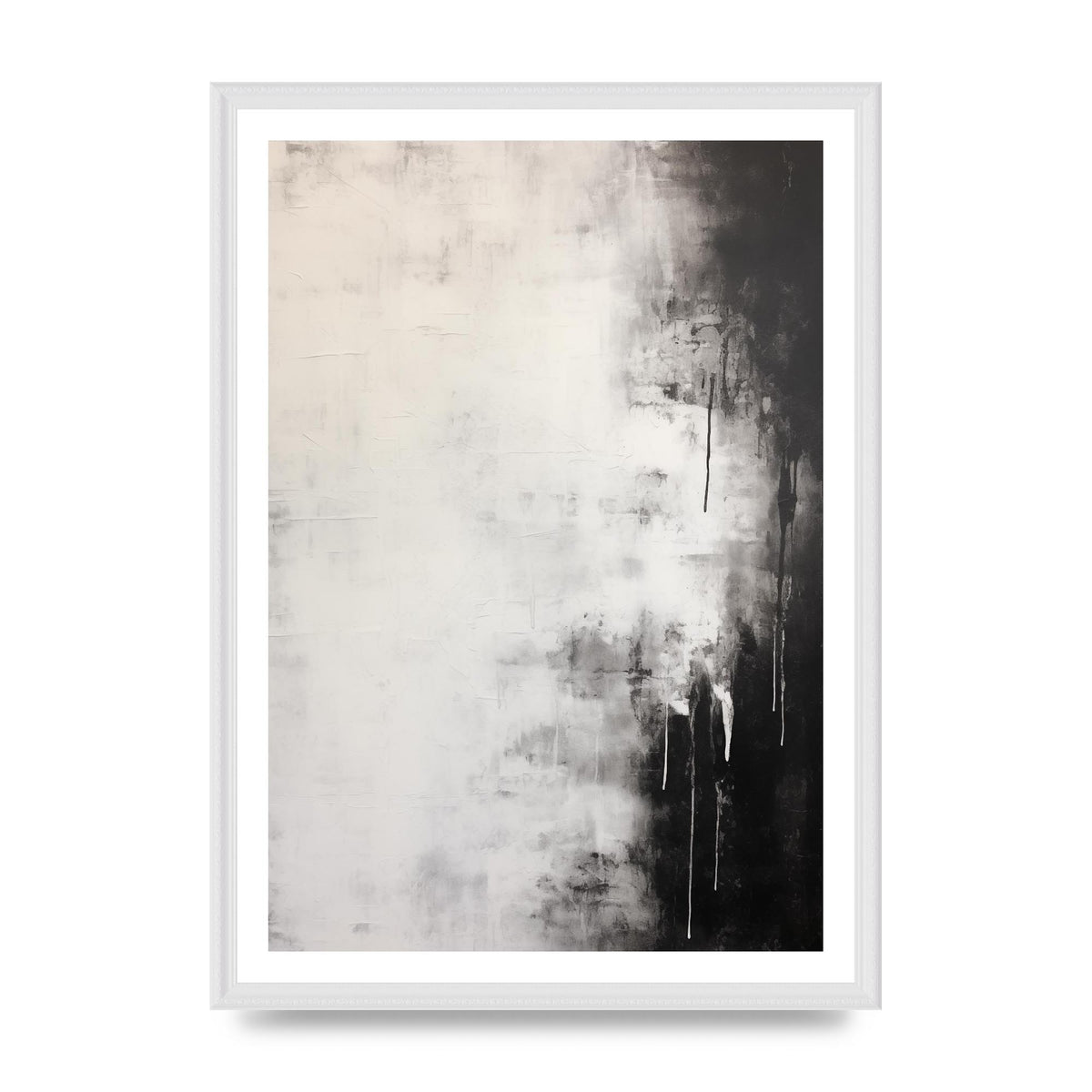 Layered Wax Encaustic Depth in Monochrome