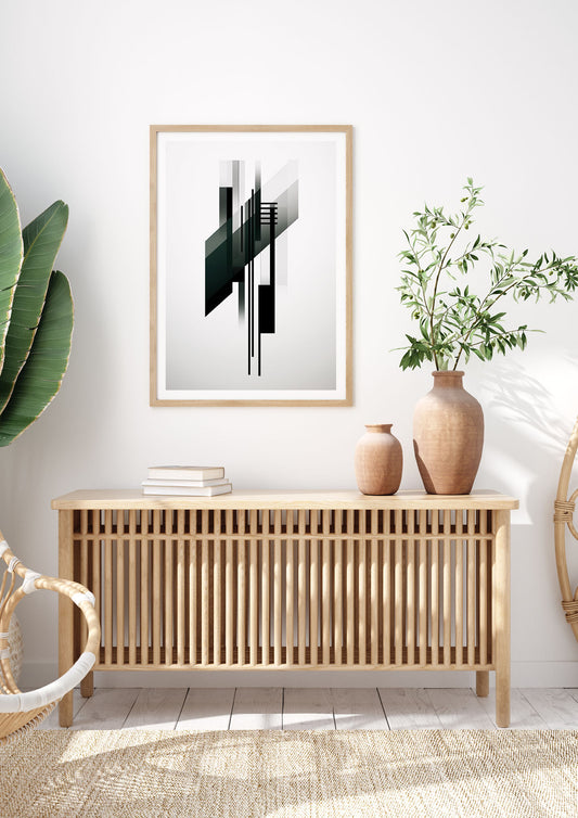 Abstract Artwork in Black and White