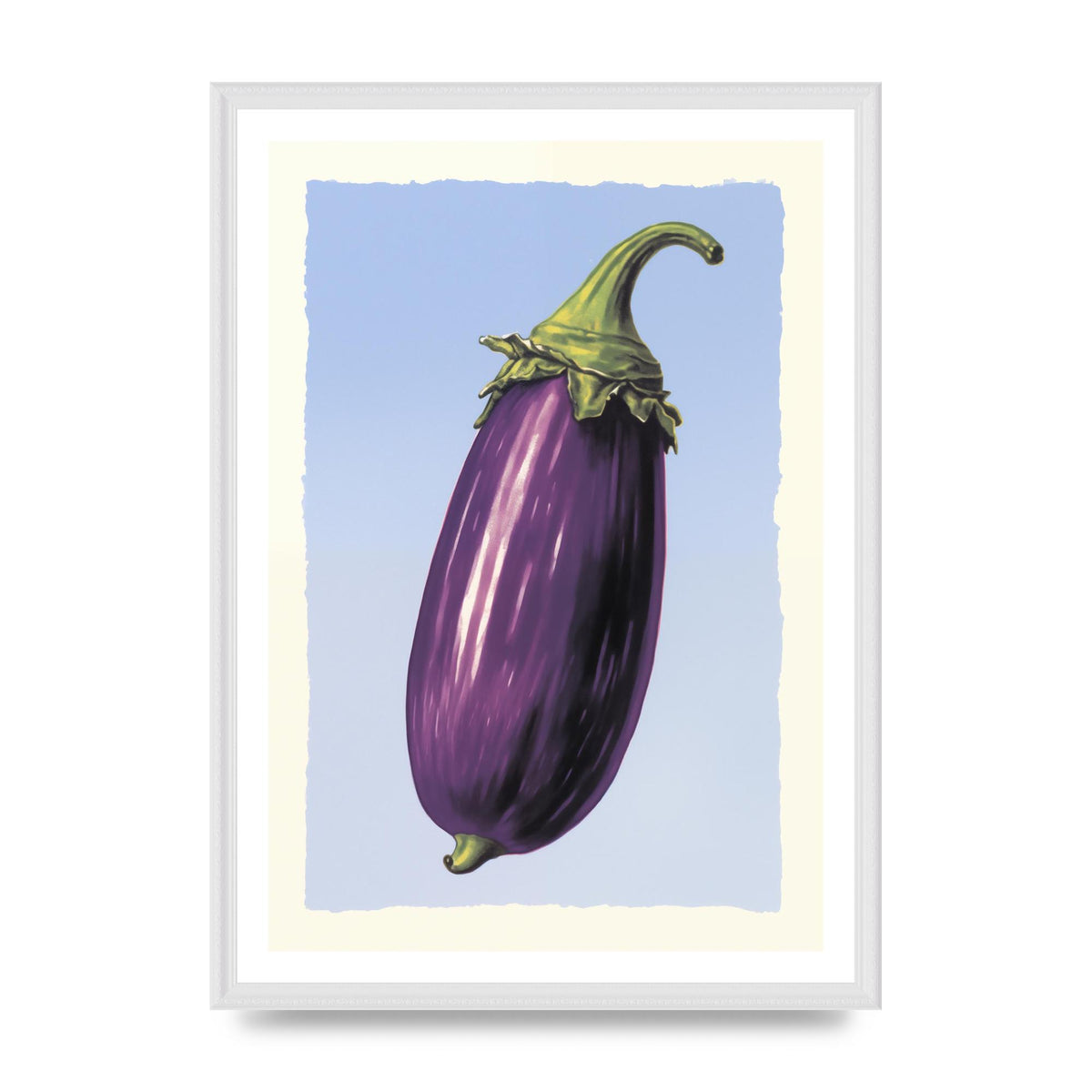 Vivid Eggplant Risograph Artwork