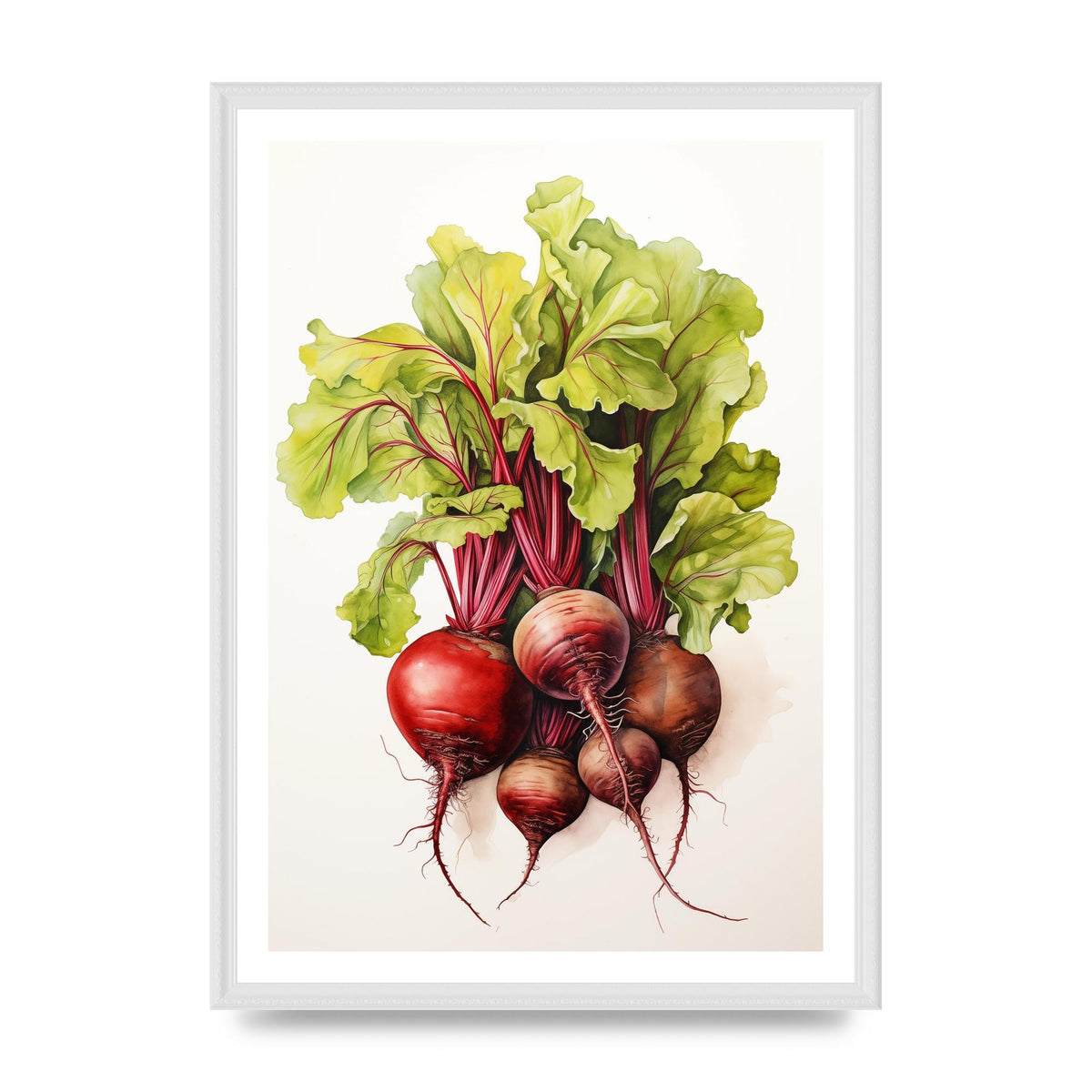 Deep Red Beet Cluster Risograph