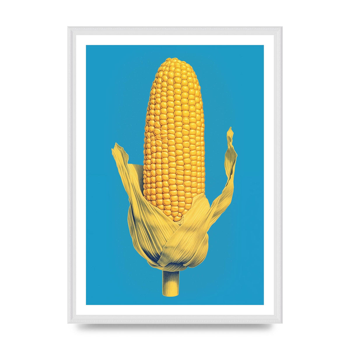 Rhythmic Pattern Corn Risograph