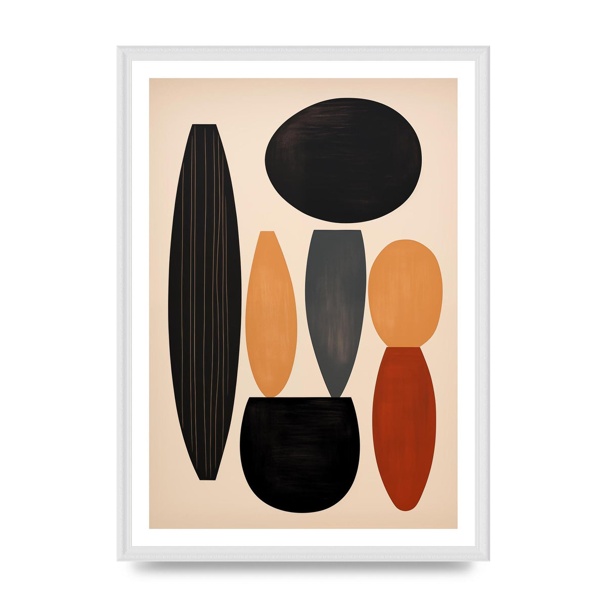 Boho Shapes Bold Grainy Contrast