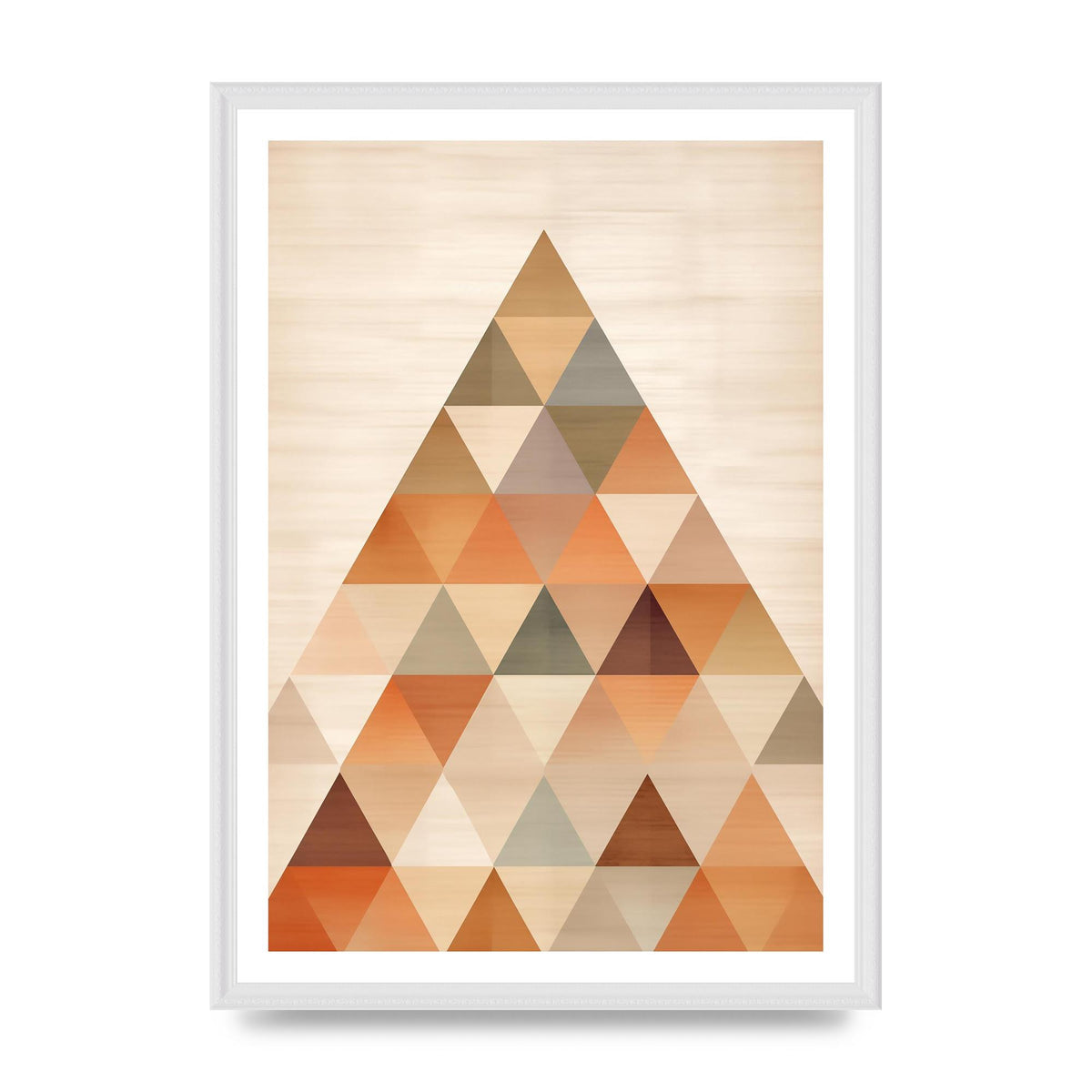 Triangle Harmony Soft Neutral Boho Print