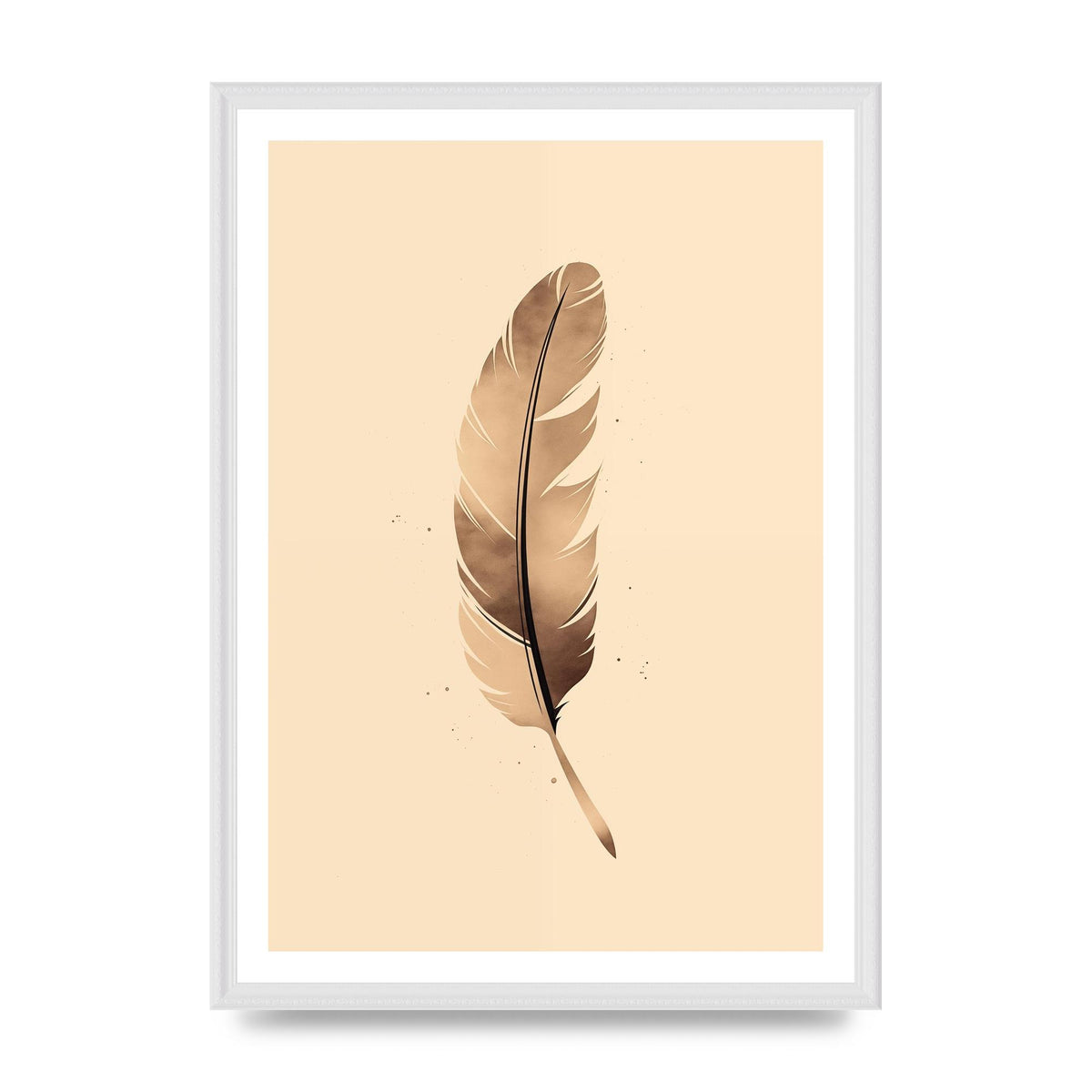 Feathered Tranquility Elegant Line Art