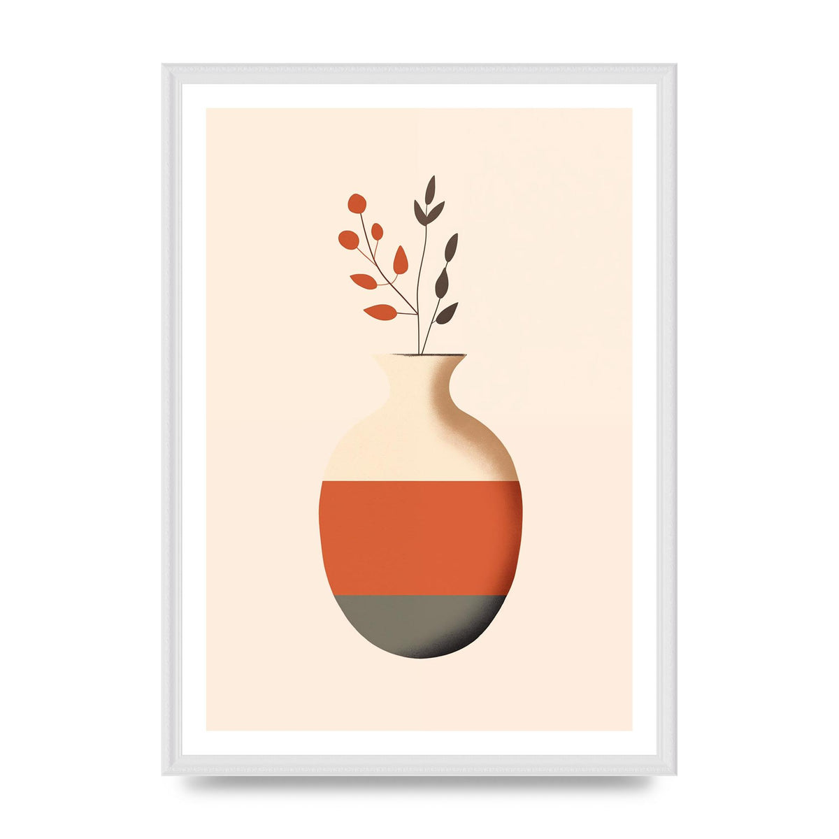 Refined Boho Vase in Earthy Tones