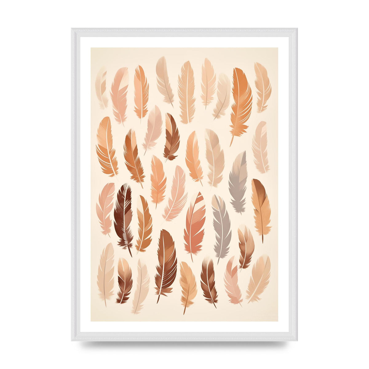 Feathered Peace Minimalist Boho Print