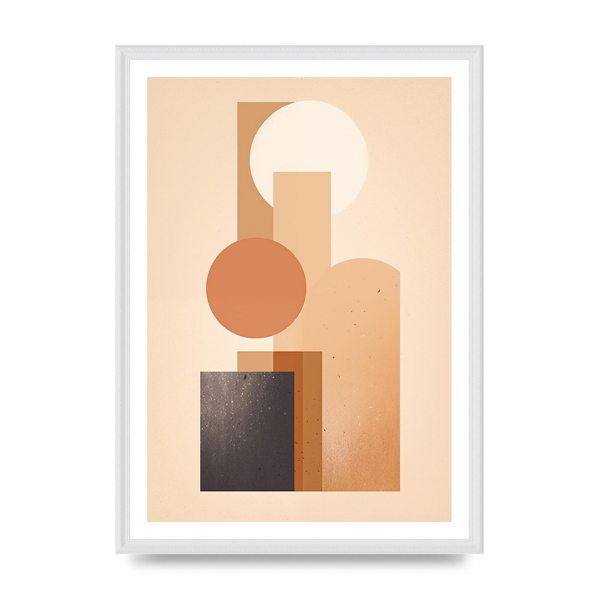 Geometric Serenity Beige and Cream Boho Print