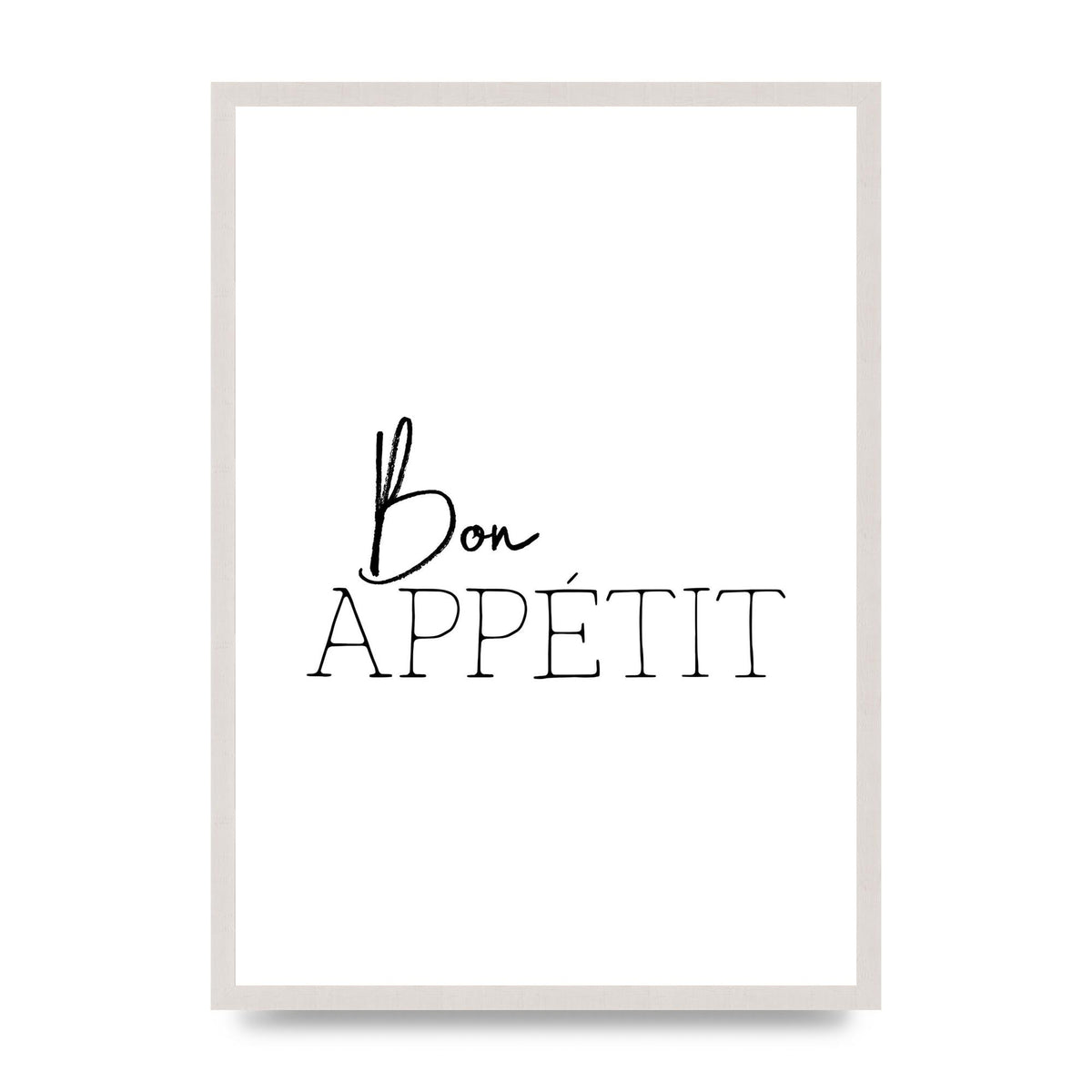 Bon Appetit" Wall Art - A2 framed