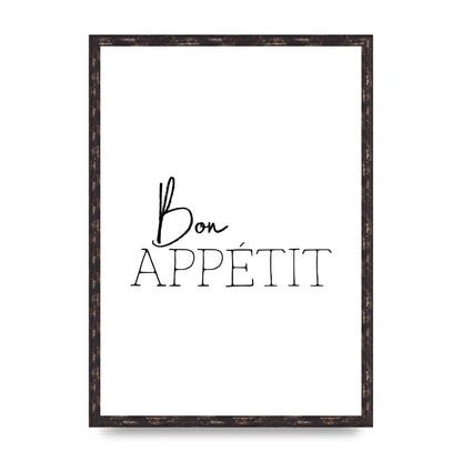 Bon Appetit" Wall Art - A2 framed