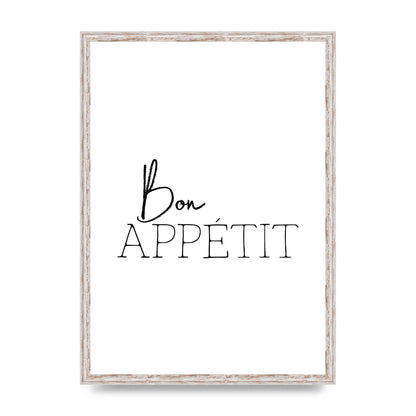 Bon Appetit" Wall Art - A2 framed