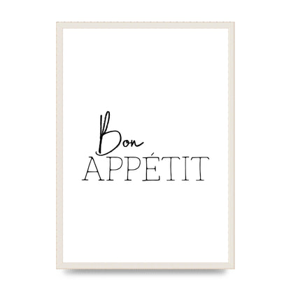 Bon Appetit" Wall Art - A2 framed