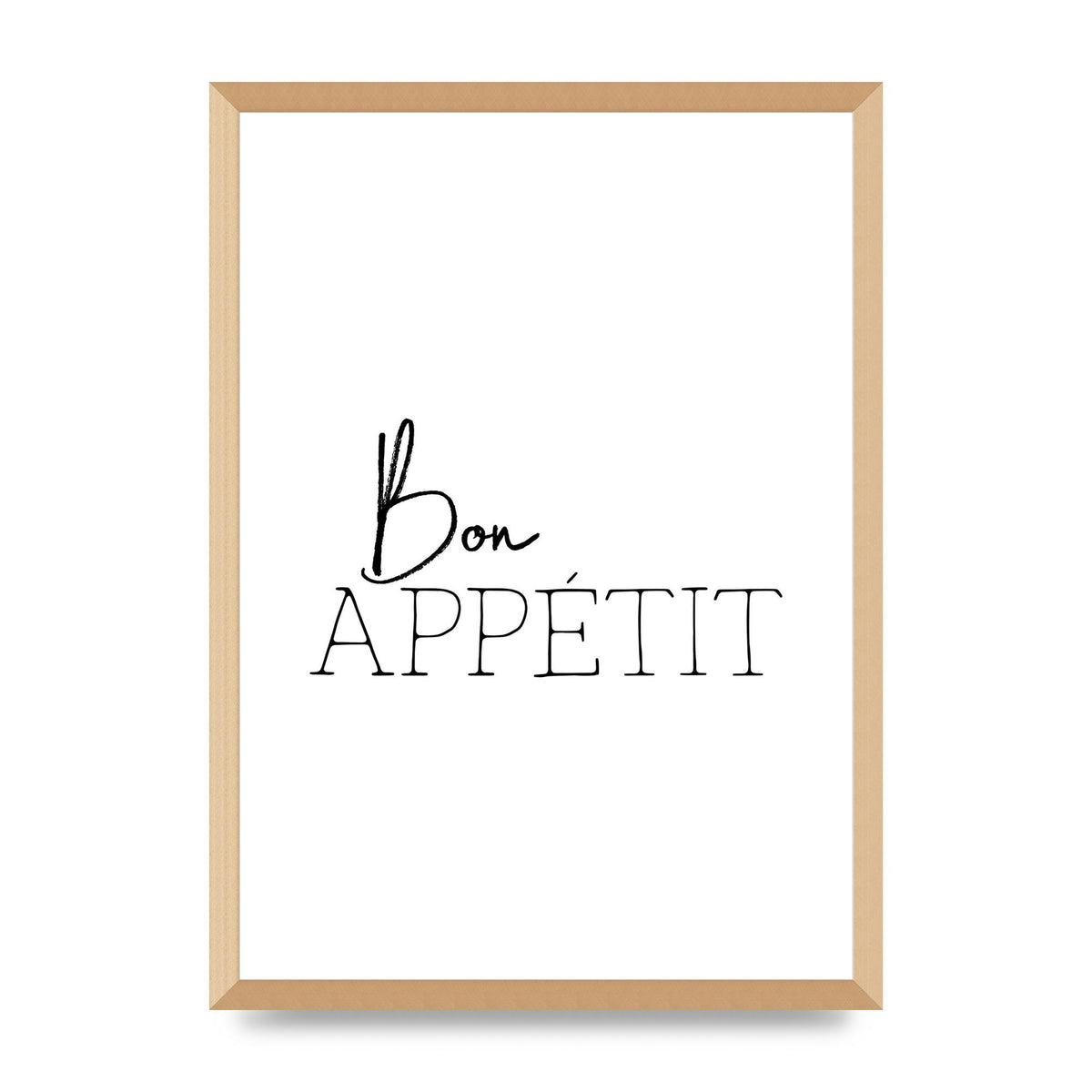 Bon Appetit" Wall Art - A2 framed