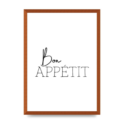 Bon Appetit" Wall Art - A2 framed