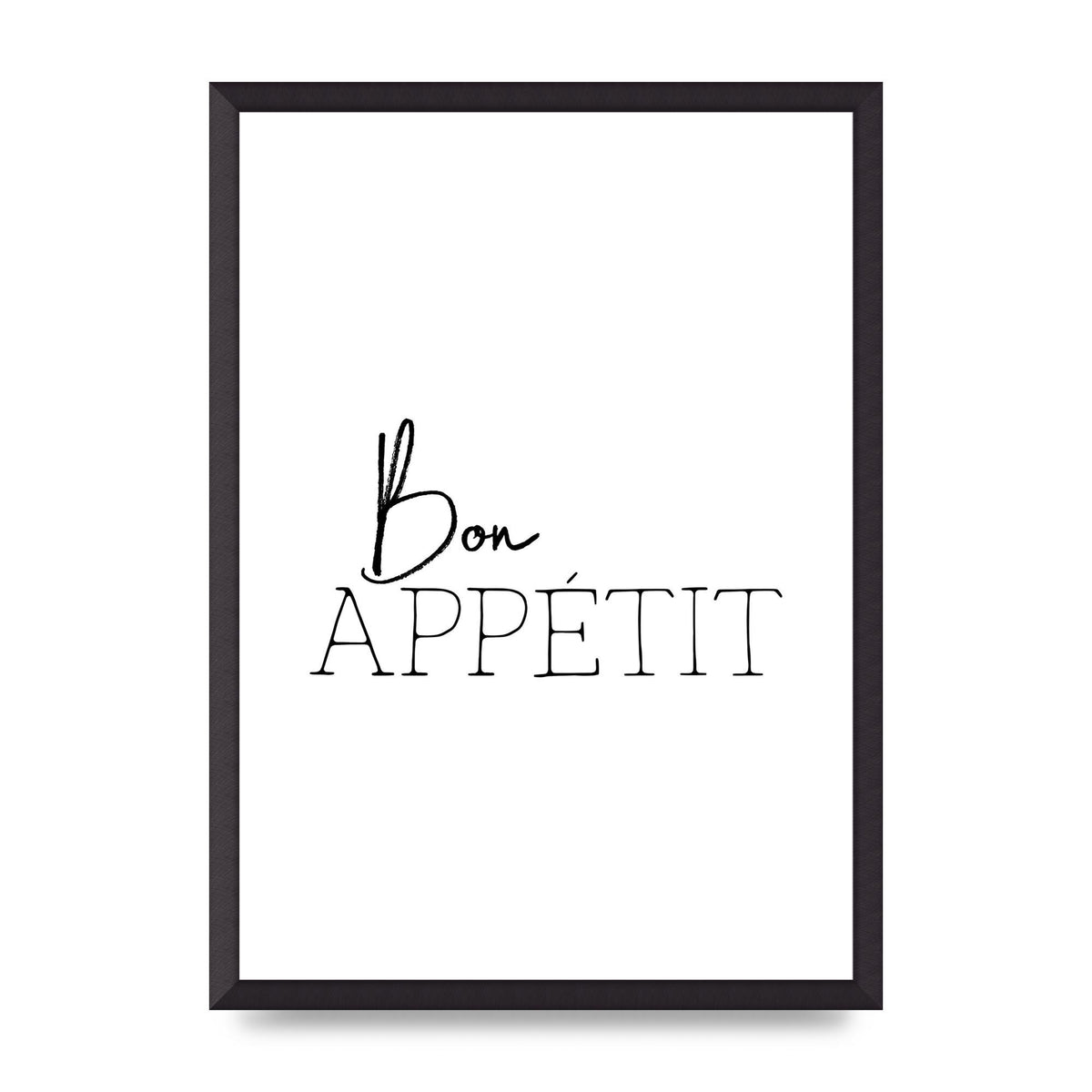 Bon Appetit" Wall Art - A2 framed