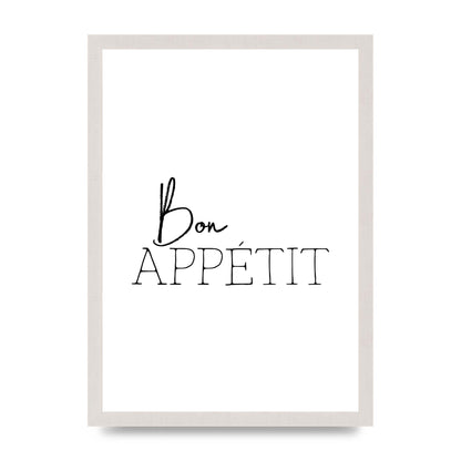 Bon Appetit" Wall Art - A3 framed